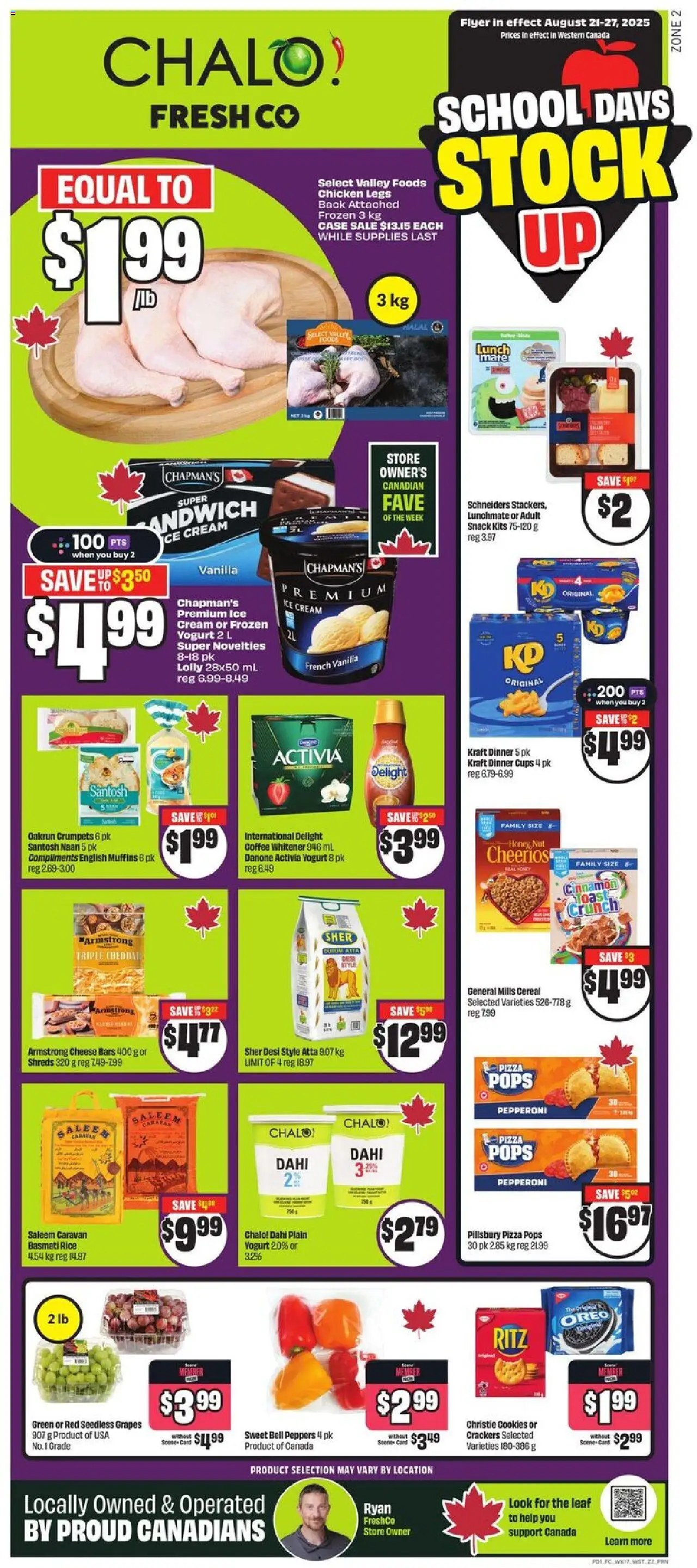 FreshCo flyer valid from Aug 21, 2025 - page number 1