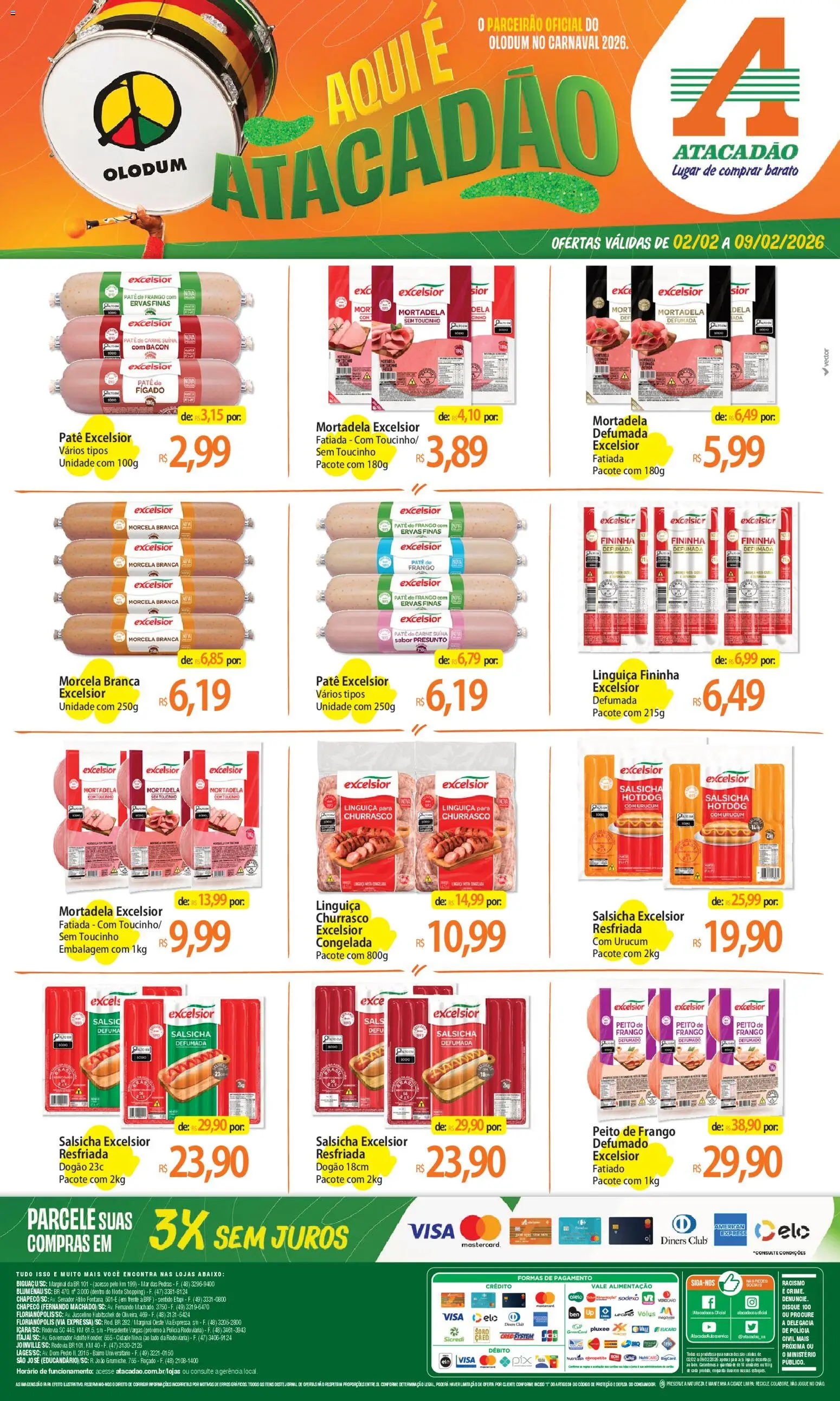Pré-Visualização do folheto "Ofertas - SC" da loja Atacadão válido a partir de 02/02/2026