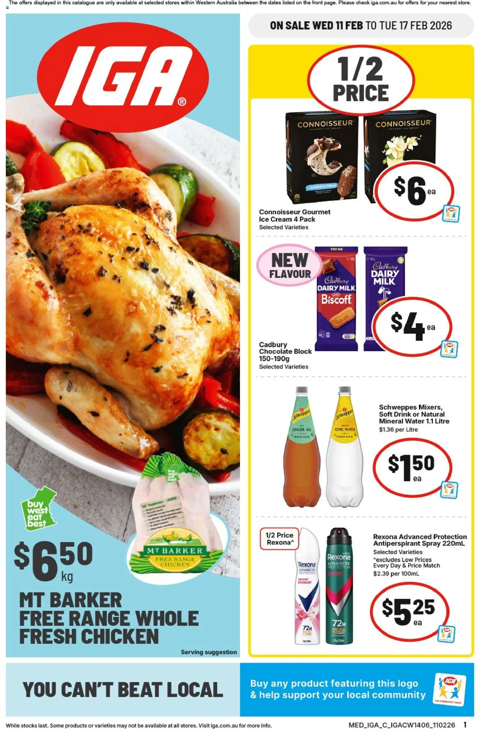 Preview of catalogue Catalogue NT/WA from shop IGA valid 11/02/2026