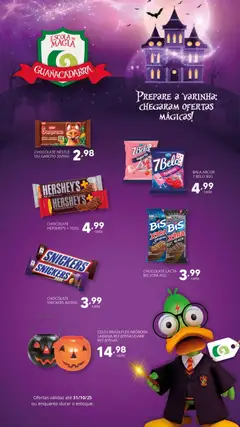 Pré-Visualização do folheto "Ofertas Halloween" da loja Supermercado Guanabara válido a partir de 22/10/2025