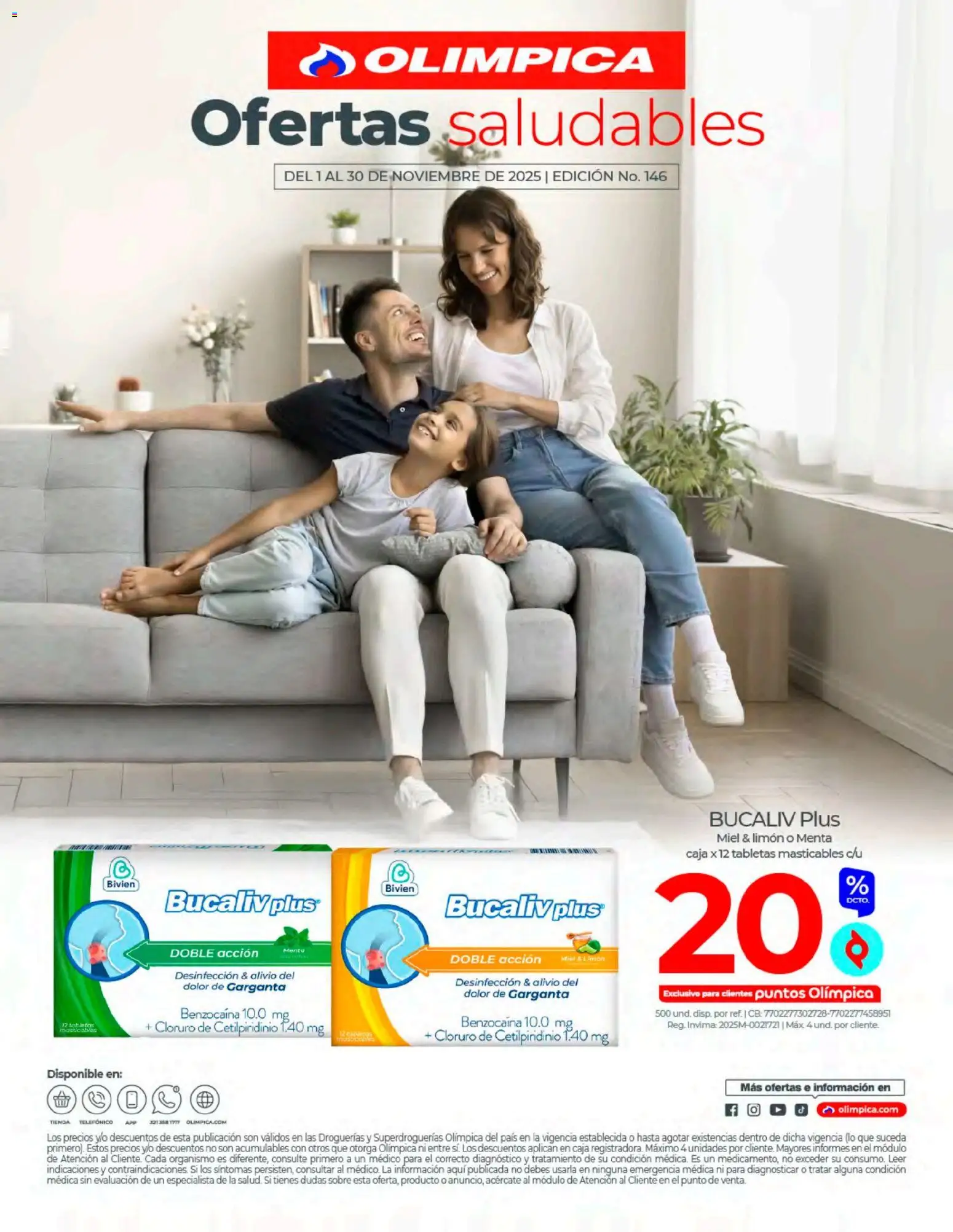  Vista previa del prospecto Ofertas saludables del almacen Olímpica válida del 01/11/2025 al 30/11/2025