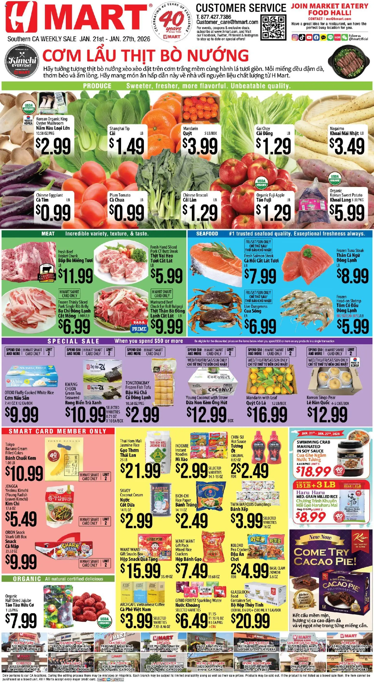 Ad Preview of Hmart VIETNAMESE - Southern California from 01/21/2026
