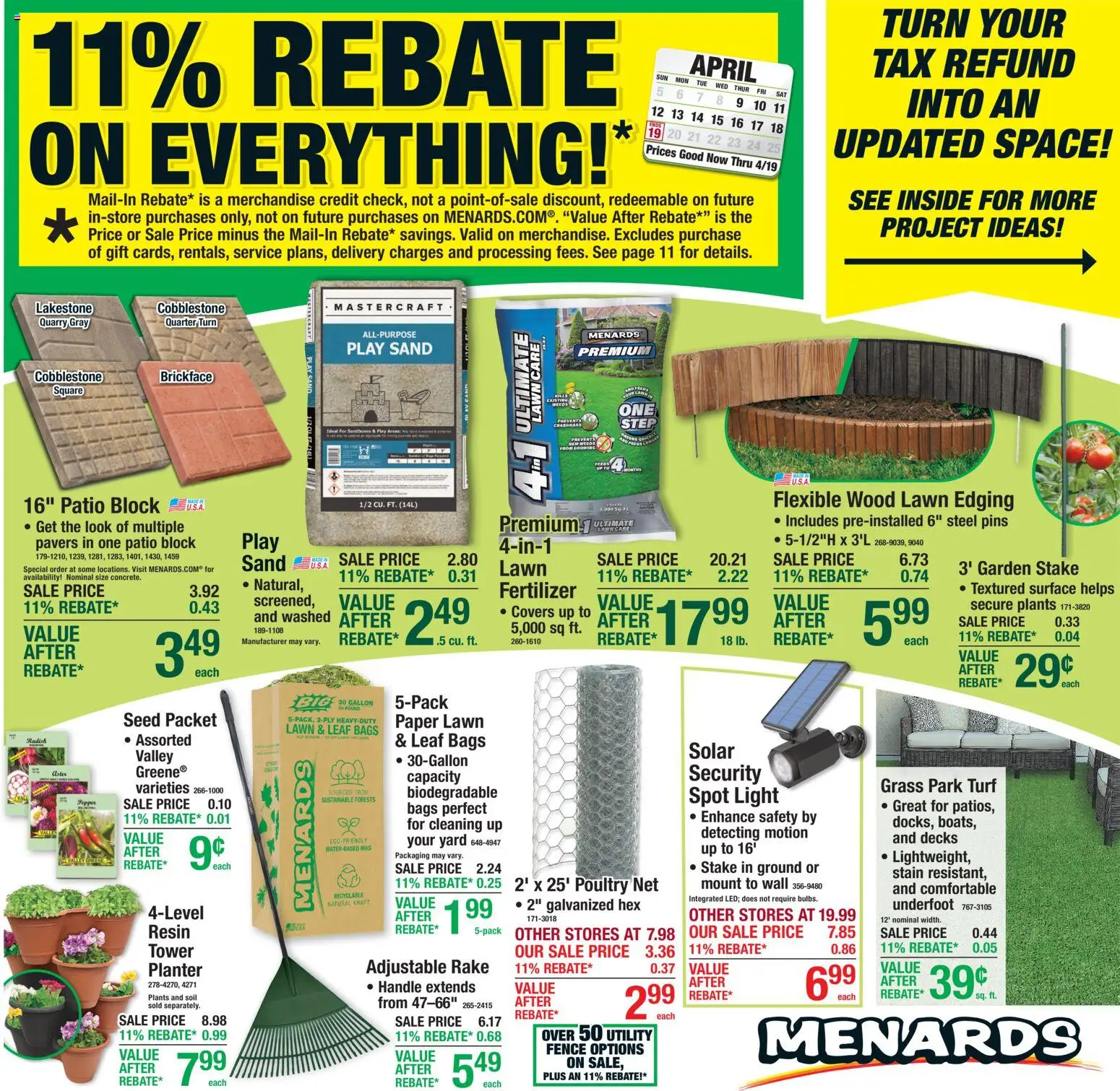 Ad Preview of Menards Menards Weekly Ad from 04/09/2026