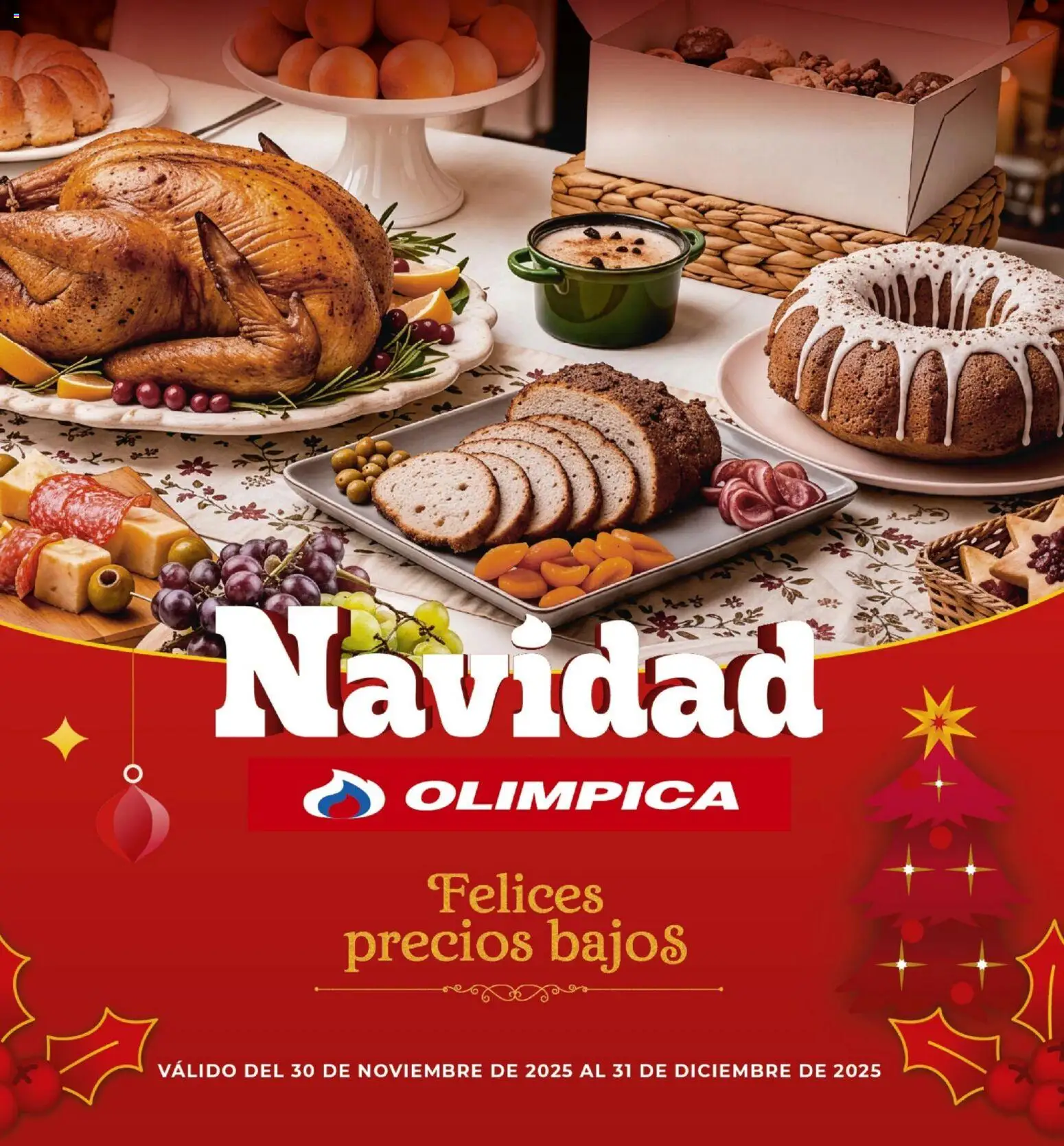  Vista previa del prospecto Sabores de Navidad del almacen Olímpica válida del 30/11/2025 al 31/12/2025