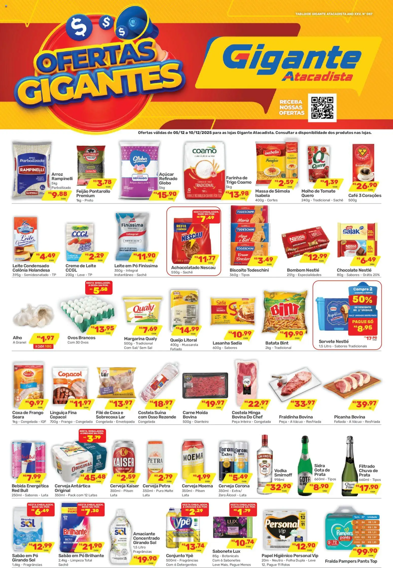 Pré-Visualização do folheto "Ofertas da semana" da loja Gigante Atacadista válido a partir de 05/12/2025