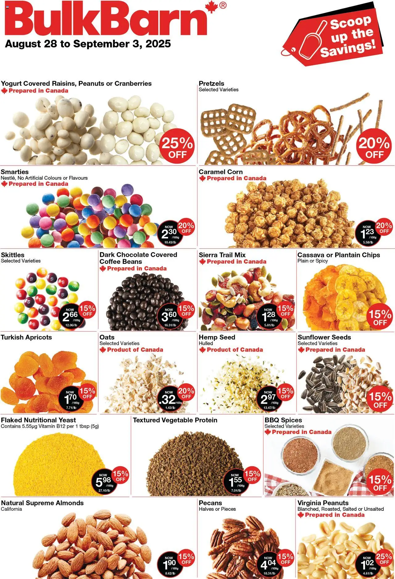 Bulk Barn flyer valid from Aug 28, 2025 - page number 1
