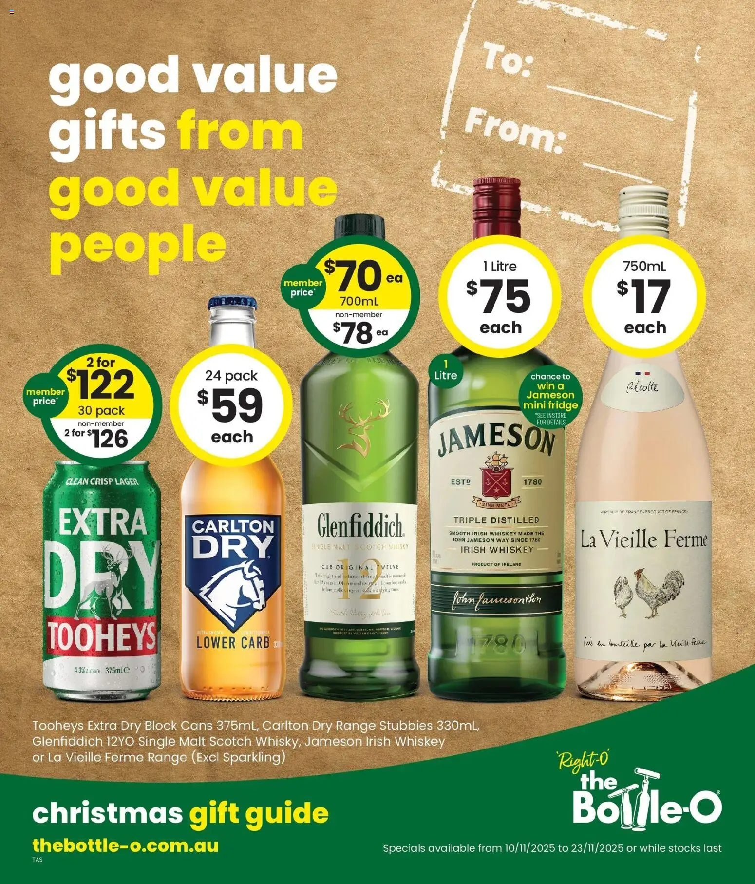 Preview of catalogue Good Value Gifts, From Good Value People. 10/11 from shop The Bottle-O valid 09/11/2025