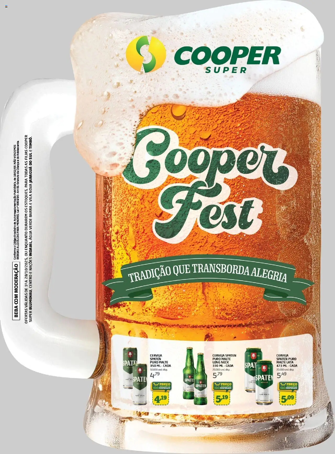Cooper folheto "Ofertas Especial Cooperfest" válido a partir de 01/10/2025 - número de página 1