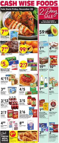 Ad Preview of Cash Wise Weekly Ad from 11/28/2025 | Page: 1