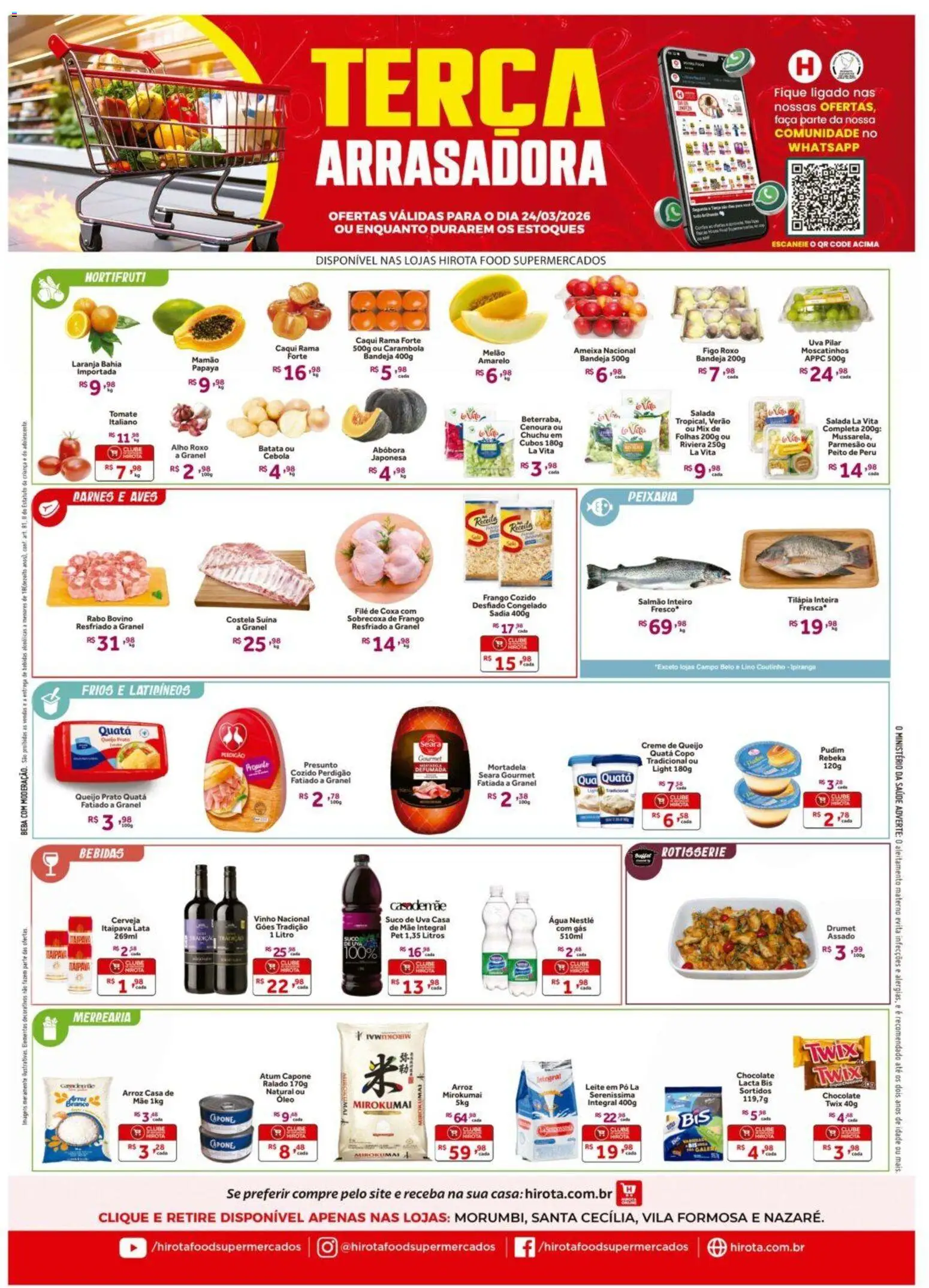 Pré-Visualização do folheto "Hirota Food ofertas Terça Arrasadora" da loja Hirota Food válido a partir de 24/03/2026