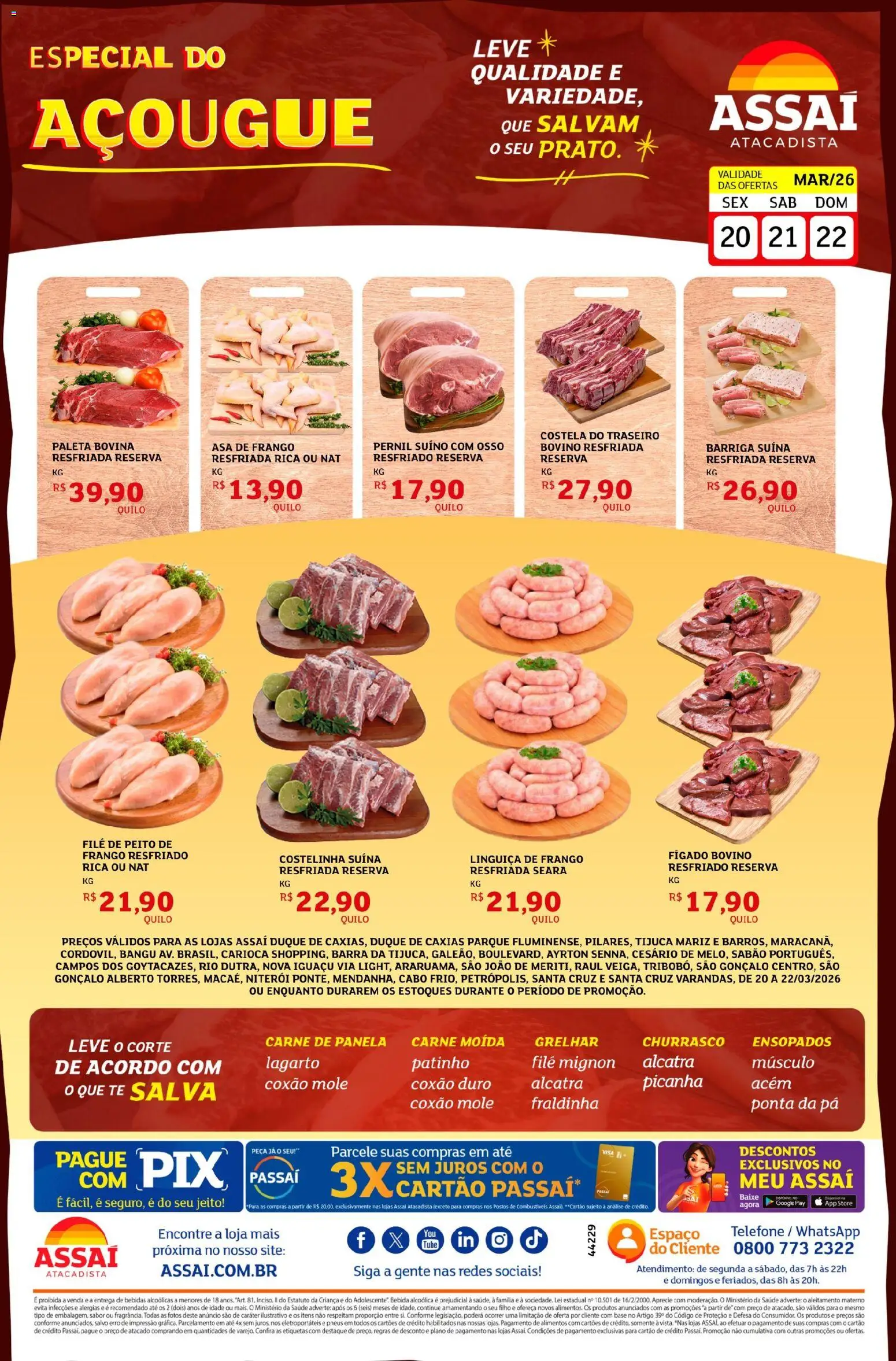 Pré-Visualização do folheto "Assaí Atacadista ofertas - RJ" da loja Assaí Atacadista válido a partir de 20/03/2026