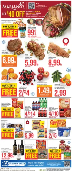 Ad Preview of Mariano's Weekly Ad from 12/10/2025 | Page: 1