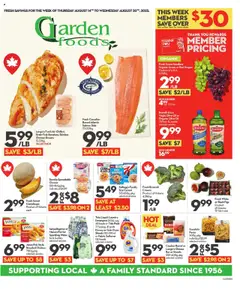 Un aperçu du dépliant Garden Foods du magasin Longo's est valide à partir 14 août 2025