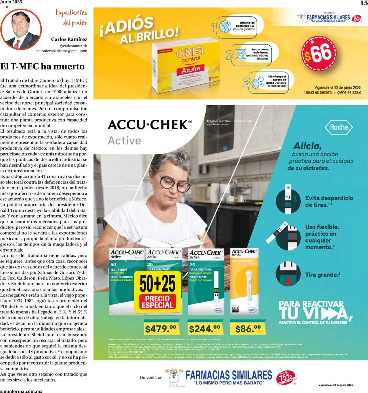 Catálogo Farmacias Similares y sus promociones válidas desde el 01/06/2025 - Número de página 15