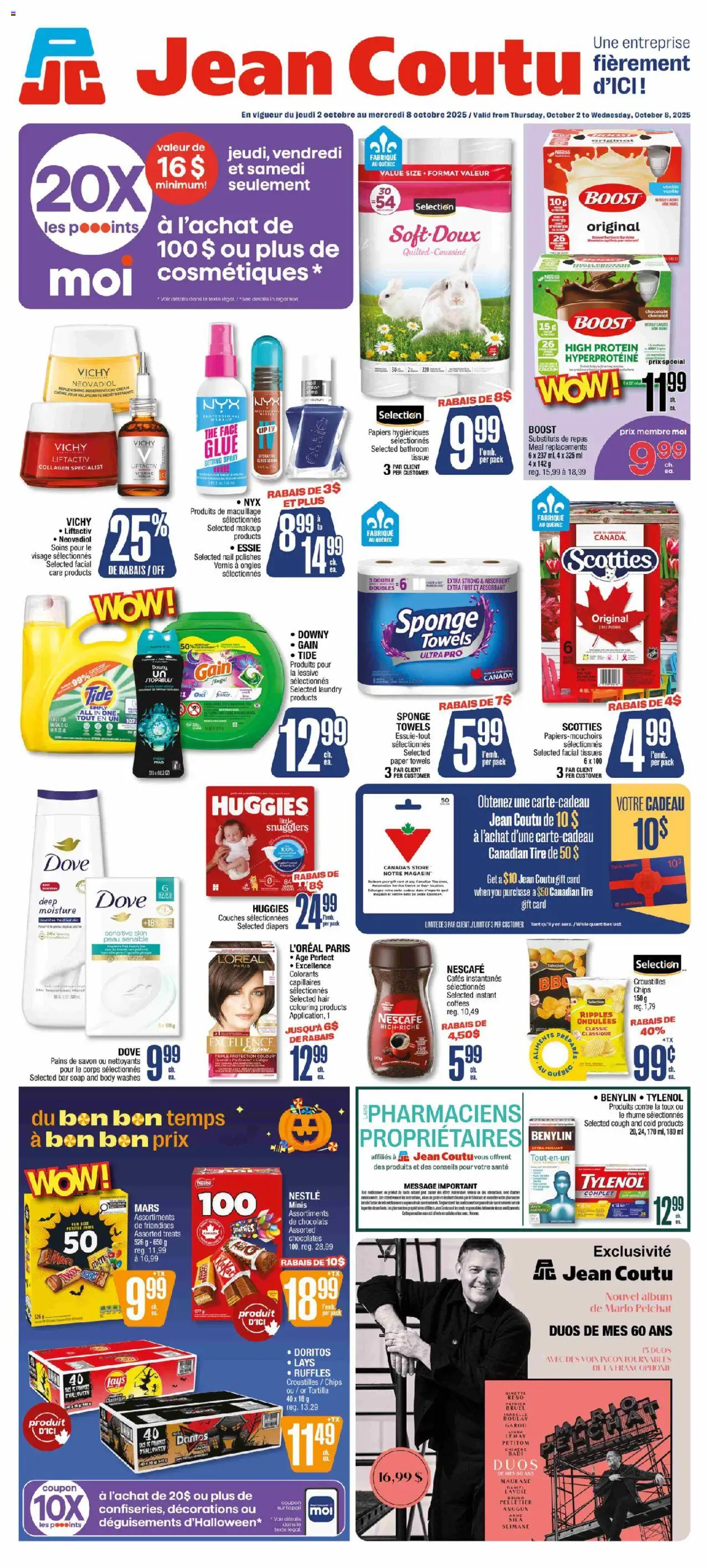 Jean Coutu flyer valid from Oct 02, 2025 - page number 1