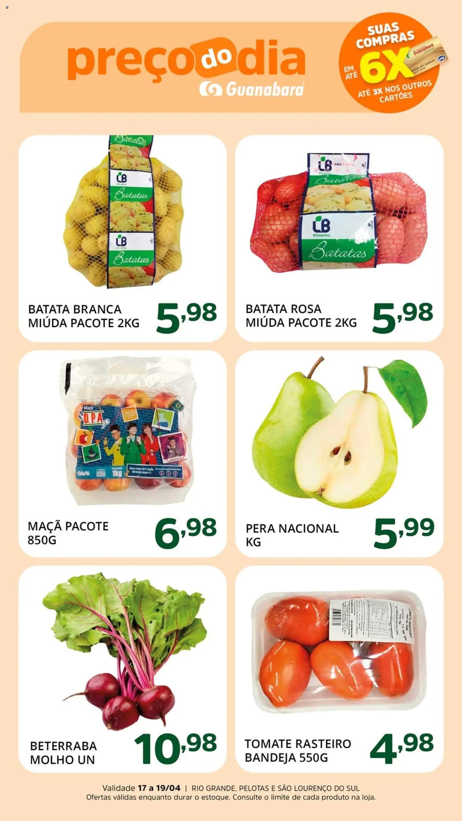 Pré-Visualização do folheto "Supermercado Guanabara - Ofertas da semana" da loja Supermercado Guanabara válido a partir de 17/04/2026