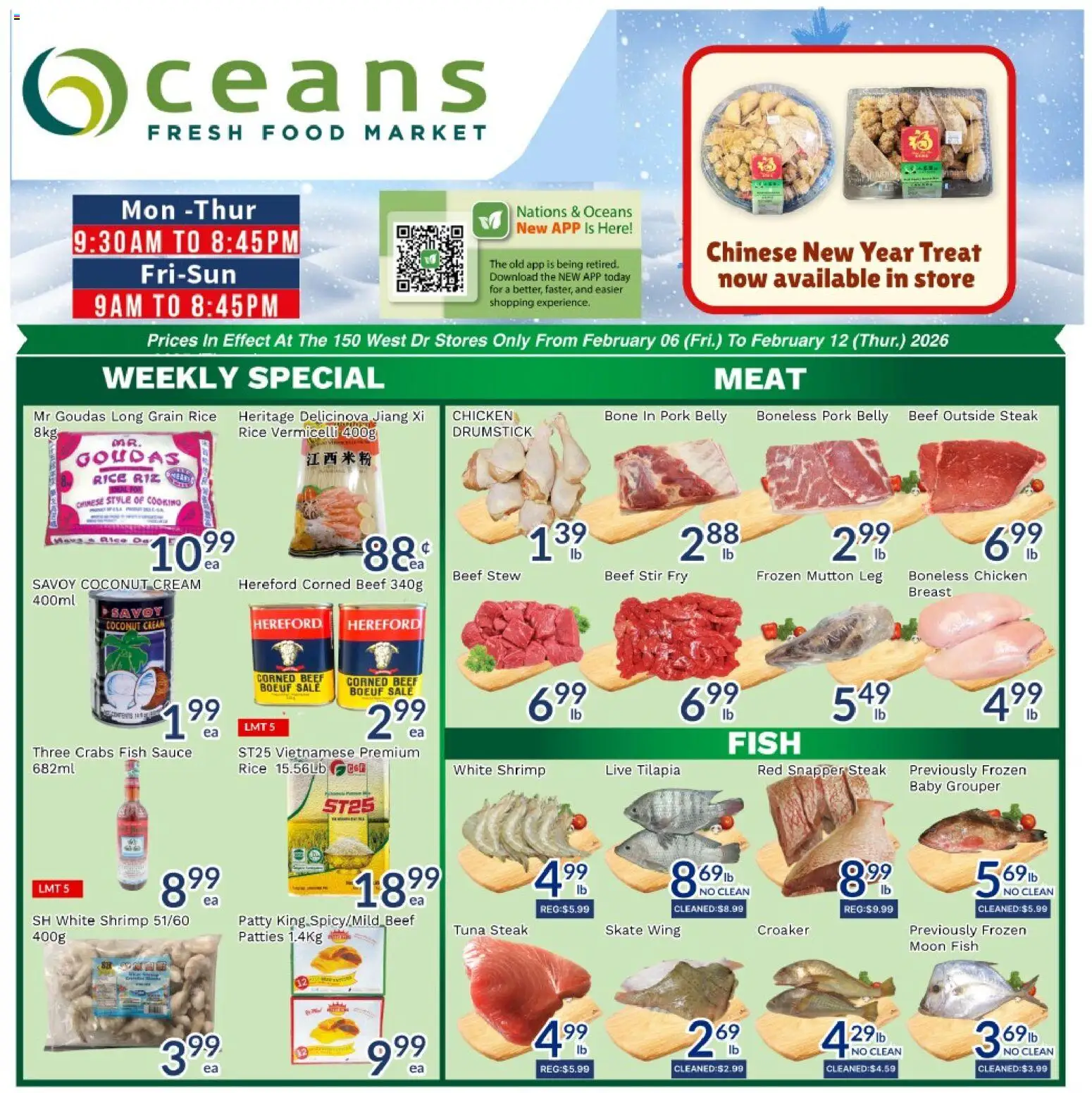 Preview of leaflet Weekly flyer / circulaire from shop Oceans is valid from Feb 06, 2026