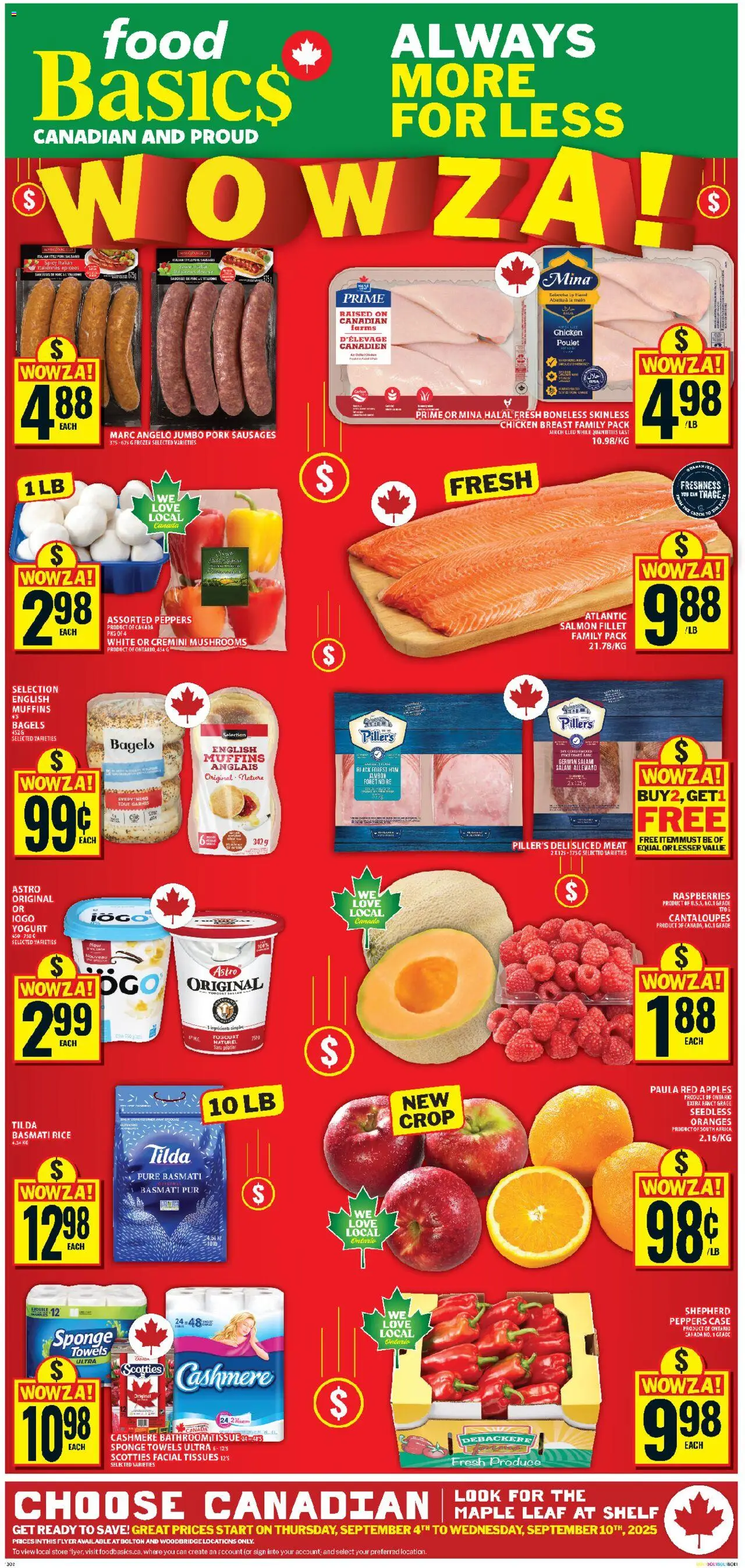 Food Basics flyer valid from Sep 04, 2025 - page number 1