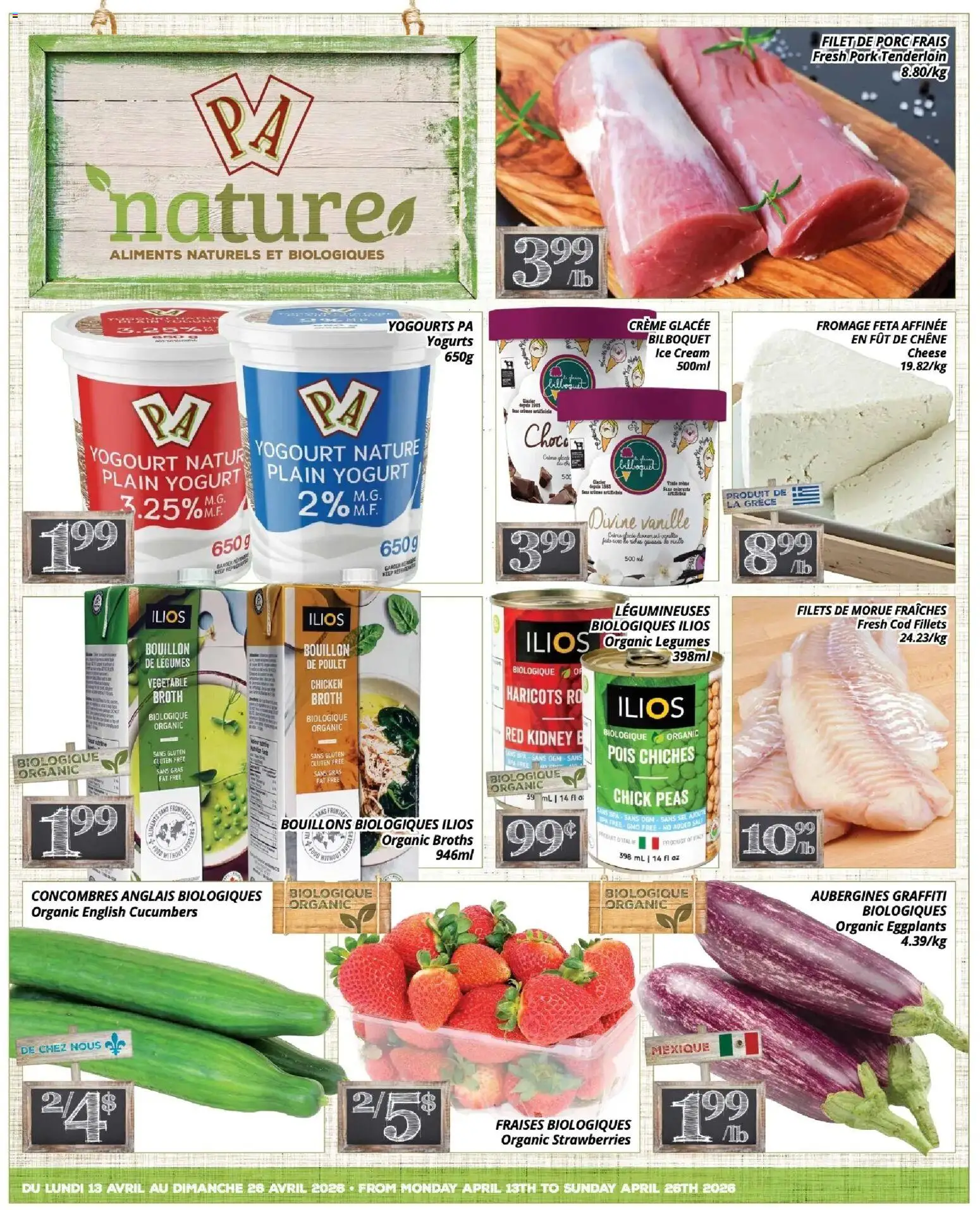 Preview of leaflet Pa Supermarché - Pa nature Flyer from shop Pa Supermarché is valid from Apr 13, 2026