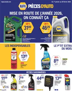 Preview of leaflet Circulaire from shop NAPA Auto Parts is valid from Jan 01, 2026