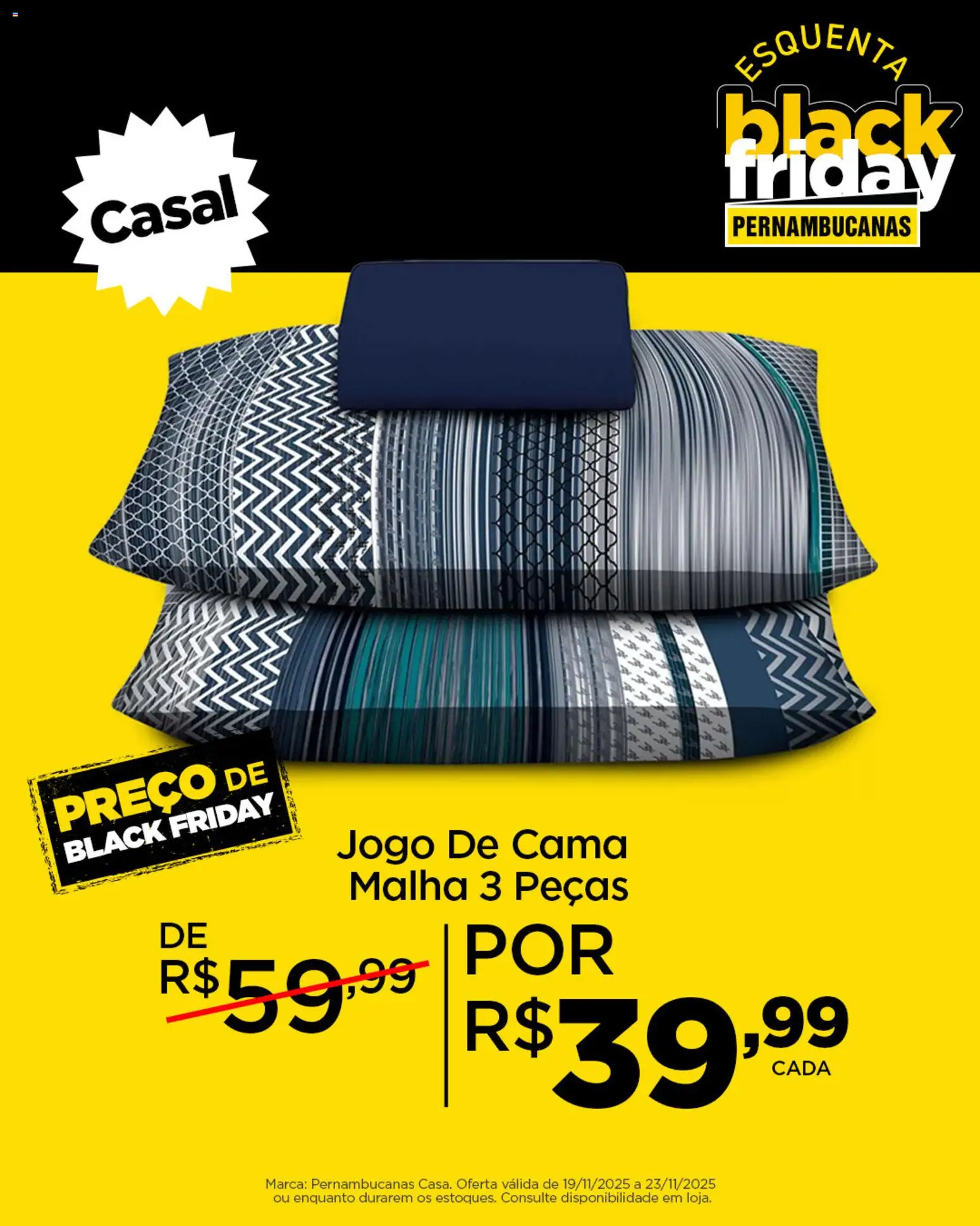 Pré-Visualização do folheto "Black Friday" da loja Pernambucanas válido a partir de 19/11/2025
