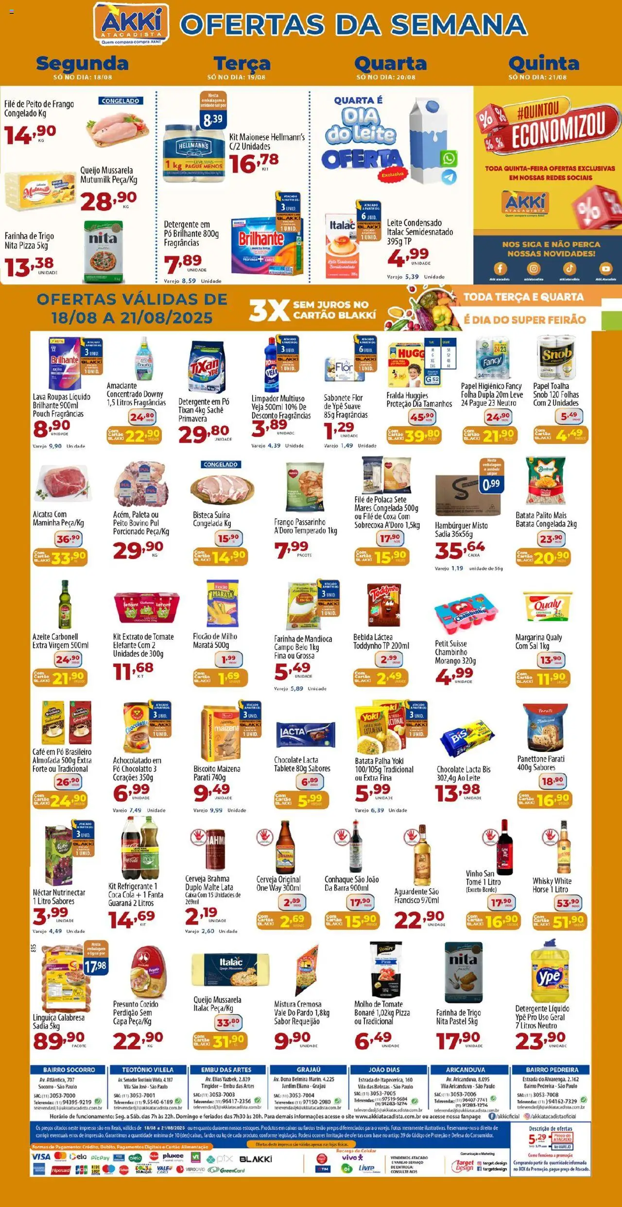 Akki Atacadista folheto "Ofertas da semana" válido a partir de 18/08/2025 - número de página 1