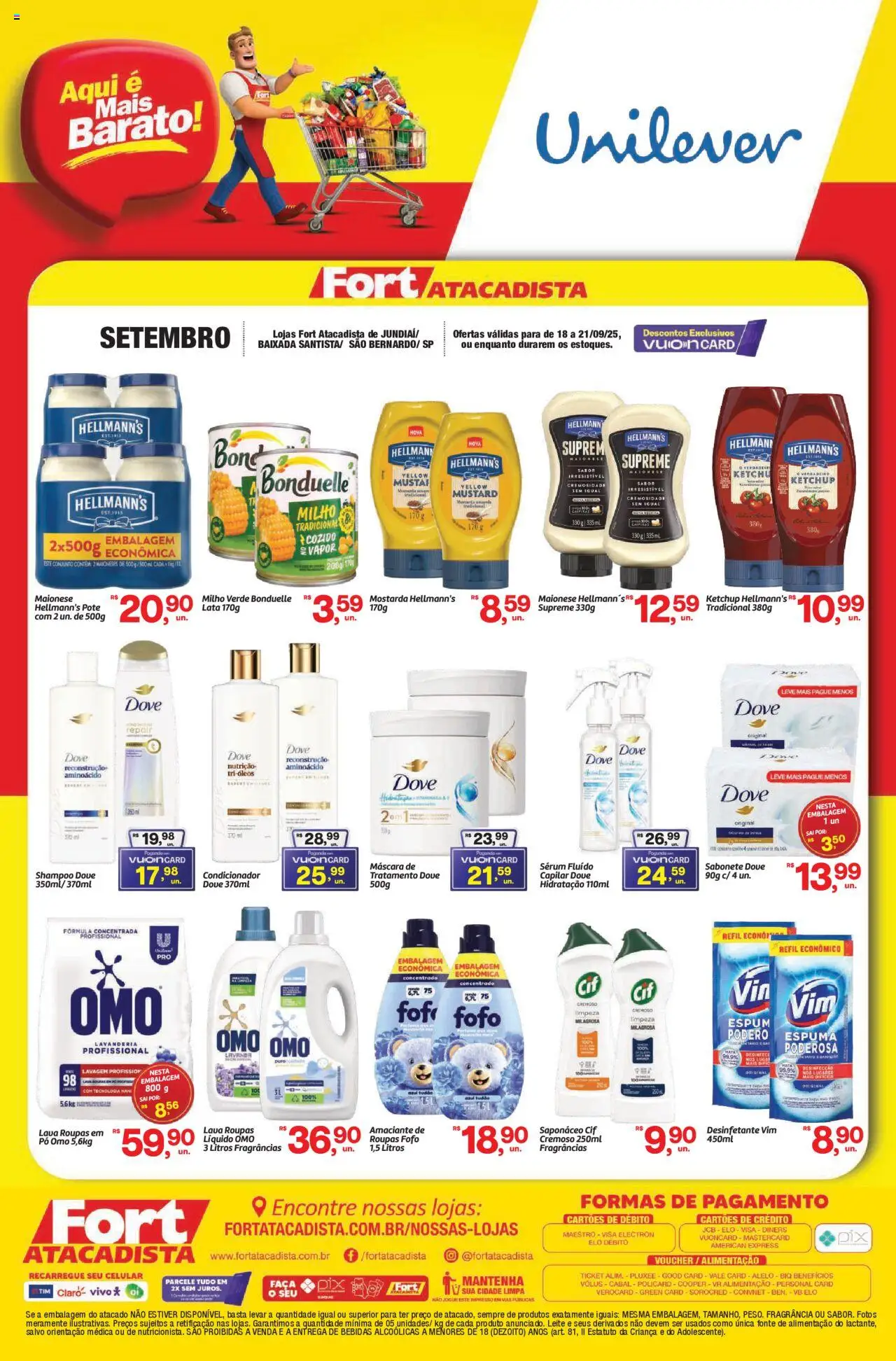Fort Atacadista folheto "Ofertas Unilever" válido a partir de 18/09/2025 - número de página 1