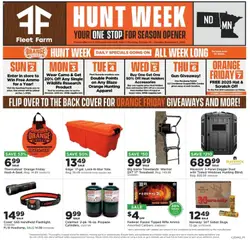 Ad Preview of Mills Fleet Farm Hunt Week MN/ND from 10/30/2025
