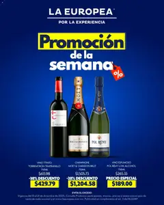 Vista previa las ofertas de la tienda La Europea - Catálogo Promoción de la semana desde el 15/12/2025 