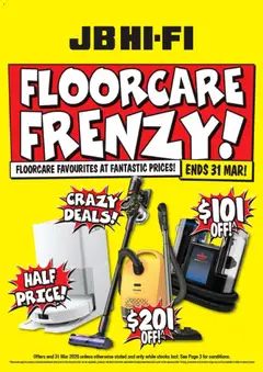 Preview of catalogue JB Hi-Fi Floorcare Frenzy from shop JB Hi-Fi valid 26 Mar 2026