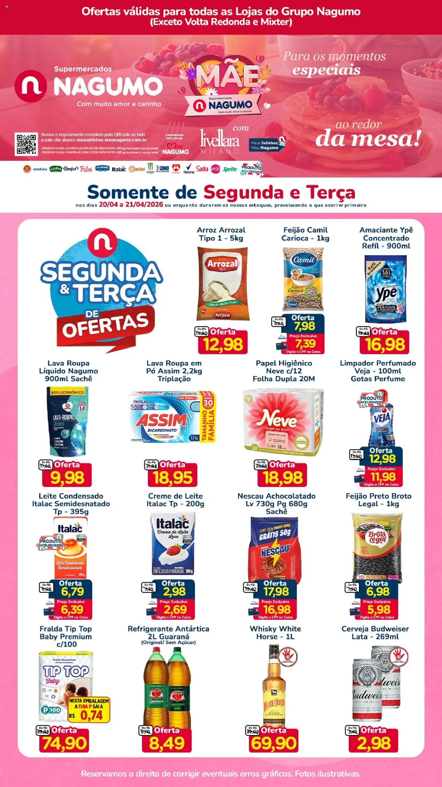 Pré-Visualização do folheto "Nagumo ofertas Segunda e Terça" da loja Nagumo válido a partir de 20/04/2026