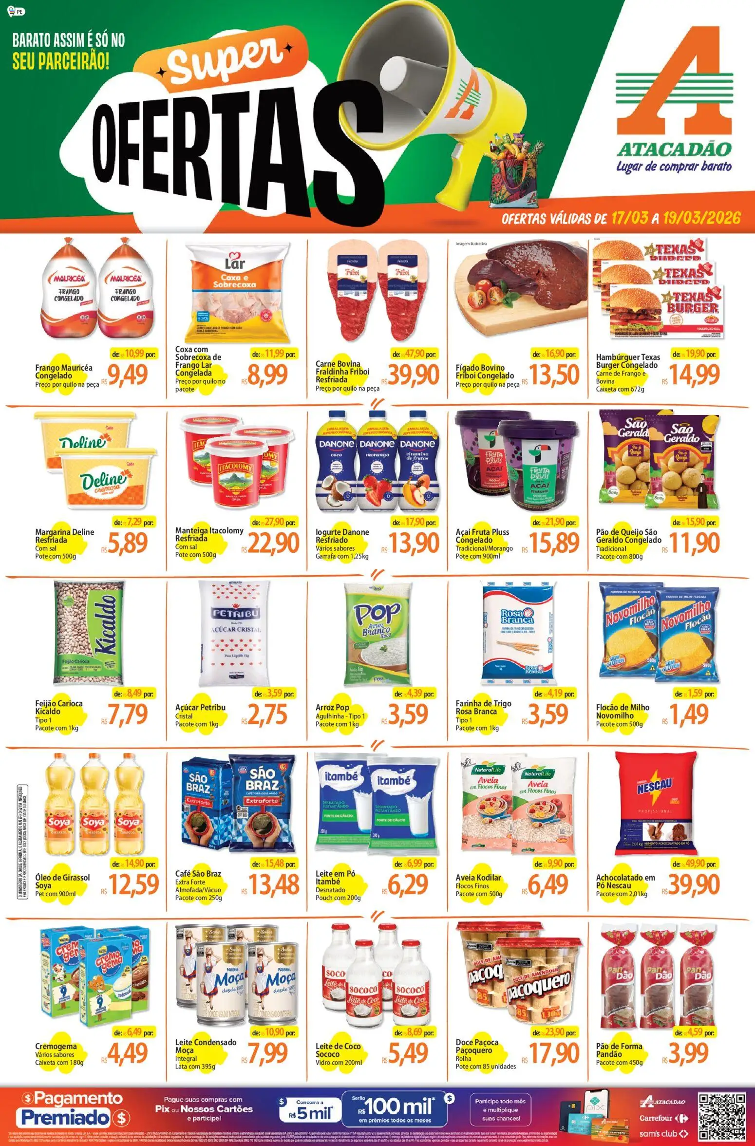 Pré-Visualização do folheto "Atacadão ofertas - PE" da loja Atacadão válido a partir de 17/03/2026