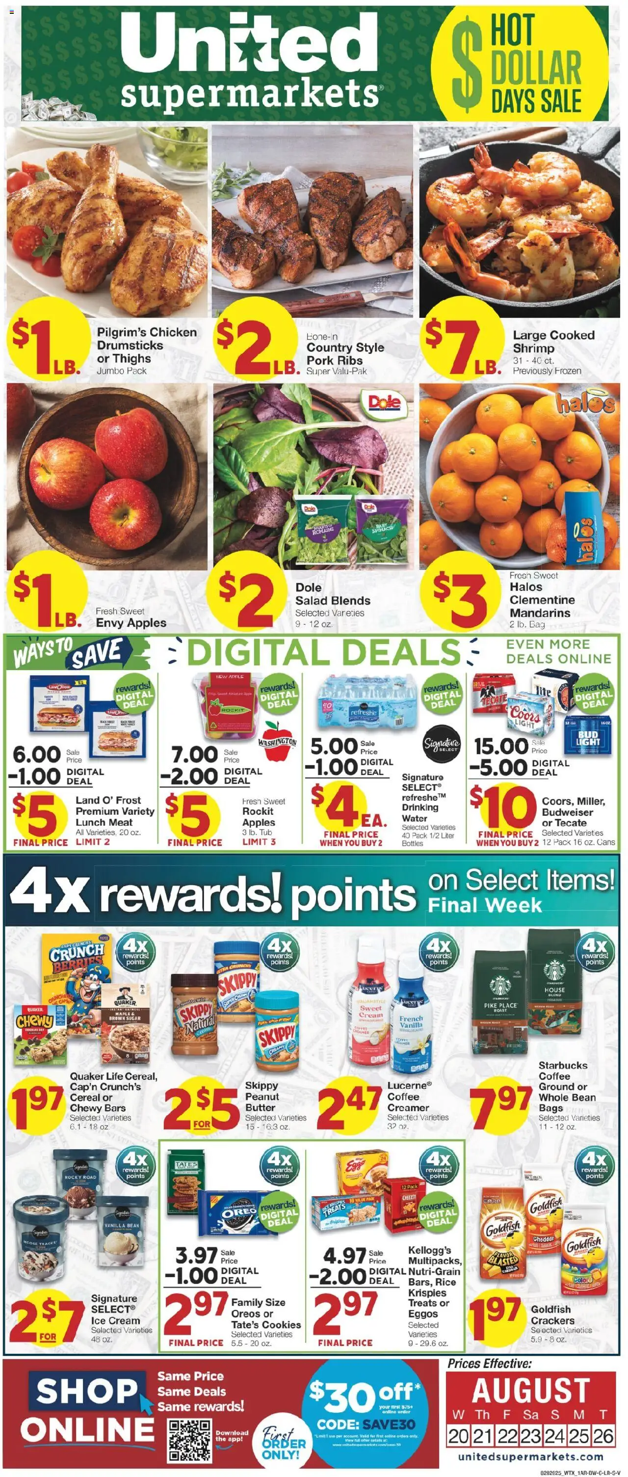 United Supermarkets Weekly Ad from 08/19/2025 - Flyer - Page number 1