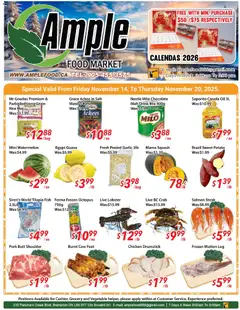 Preview of leaflet Weekly flyer / circulaire from shop Ample Food Market is valid from Nov 14, 2025