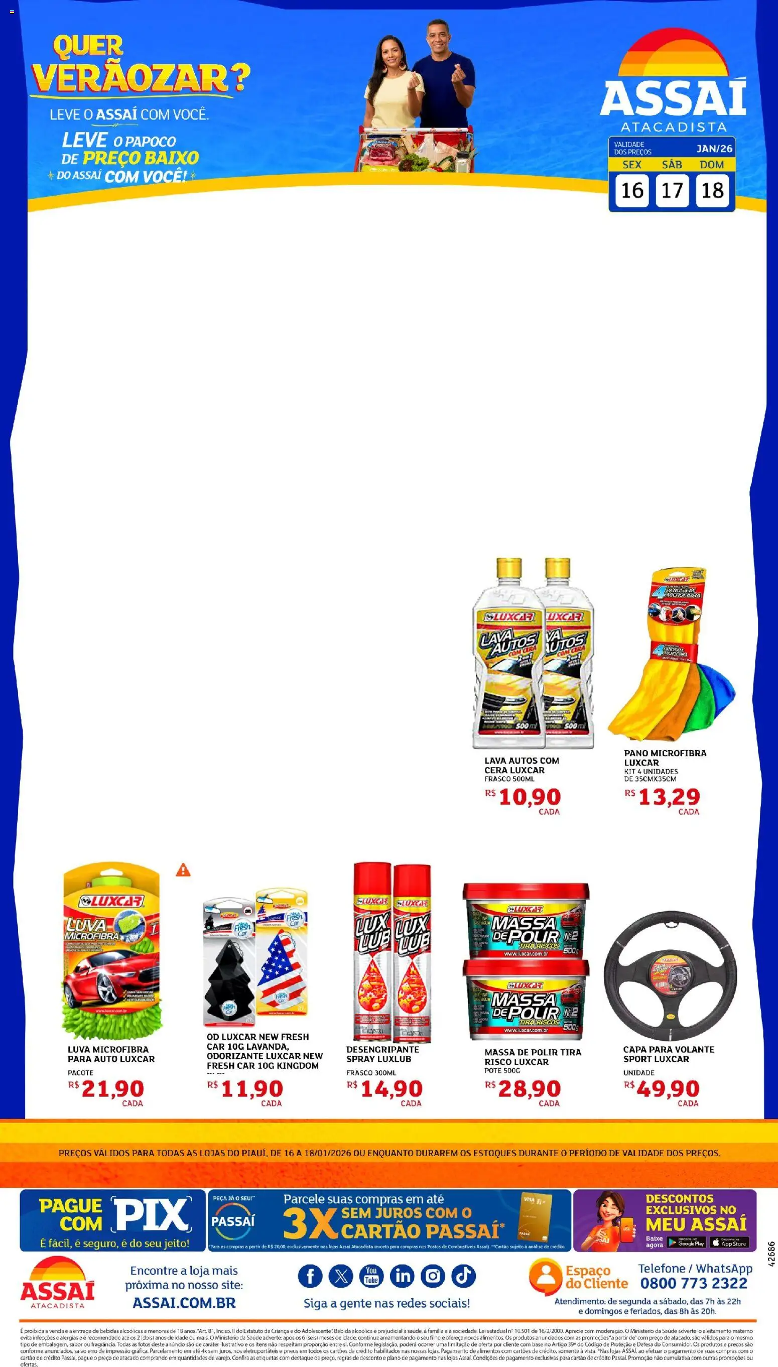 Pré-Visualização do folheto "Encarte - PI" da loja Assaí Atacadista válido a partir de 19/01/2026