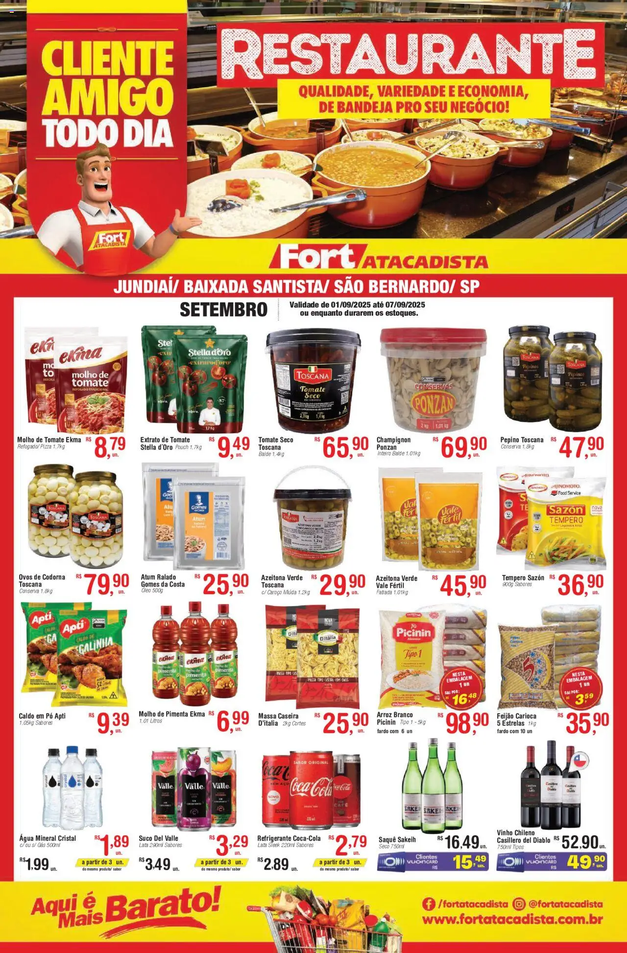 Fort Atacadista folheto "Ofertas Restaurante" válido a partir de 01/09/2025 - número de página 1