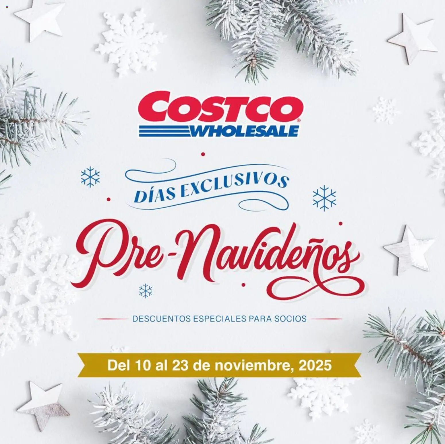 Vista previa las ofertas de la tienda Costco - Catálogo Pre-Navideños desde el 10/11/2025 