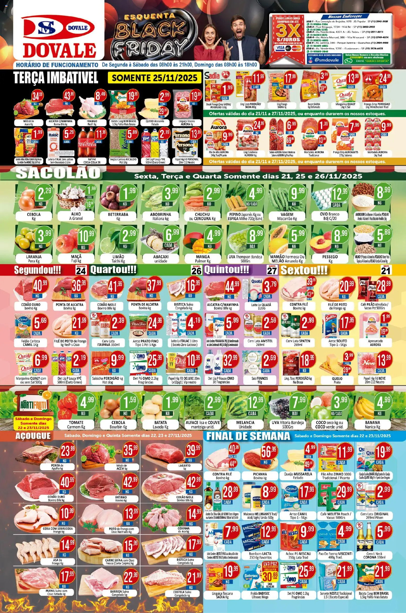 Pré-Visualização do folheto "Black Friday" da loja Dovale válido a partir de 21/11/2025