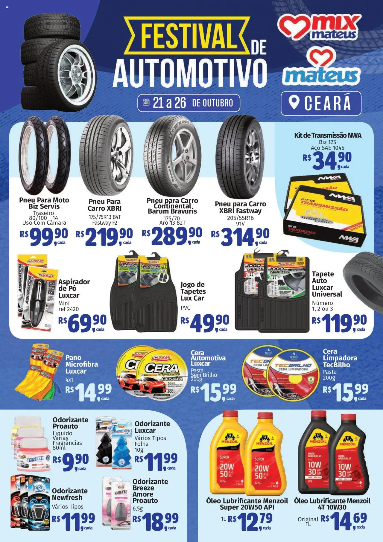 Mateus folheto "Ofertas Festival Automotivo " válido a partir de 21/10/2025 - número de página 1