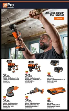 Ad Preview of Home Depot Shop Pro Ad - OH from 12/08/2025