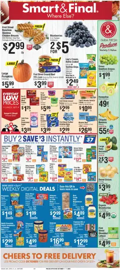 Ad Preview of Smart & Final Weekly Ad from 10/01/2025