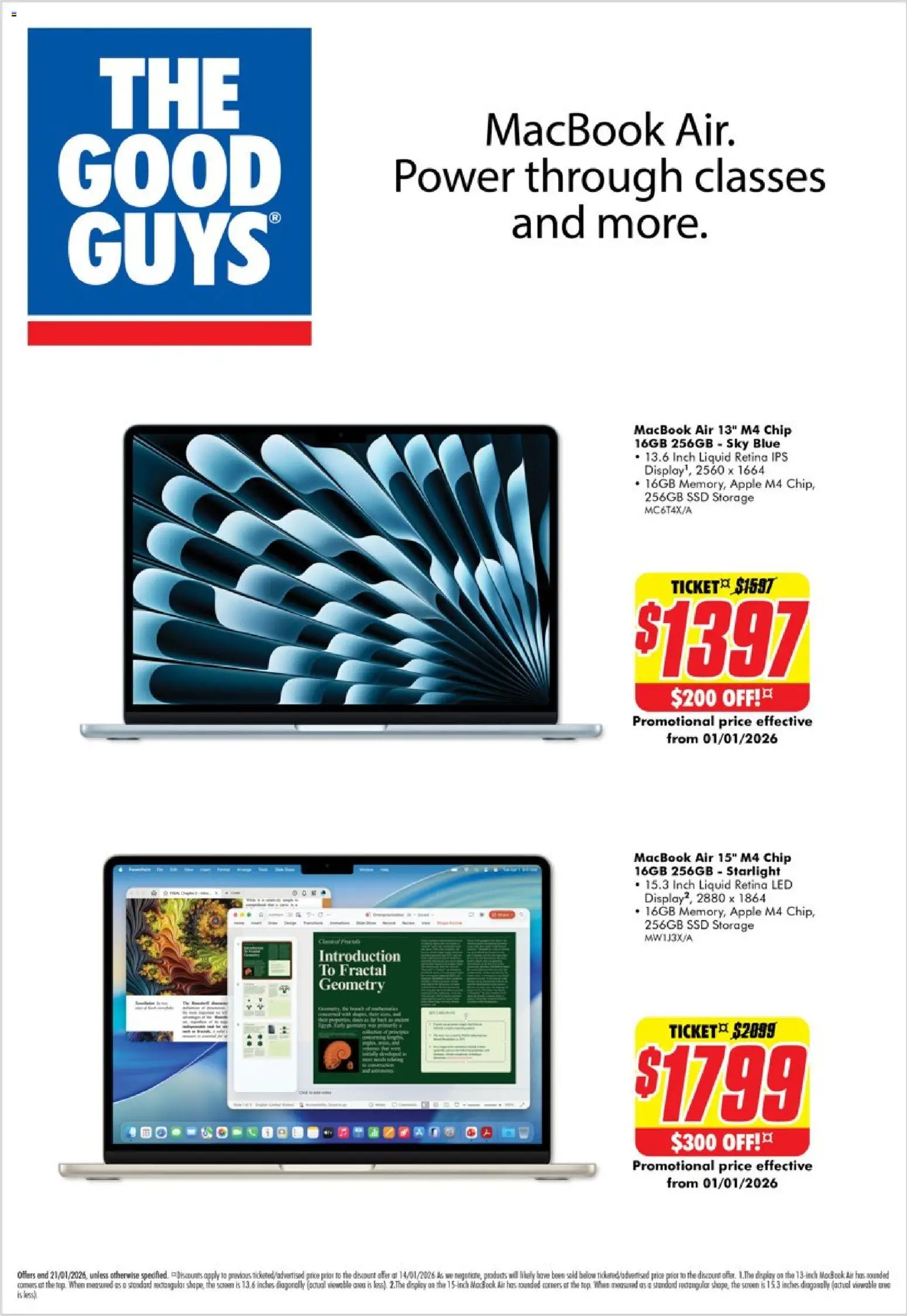 Preview of catalogue Apple Catalogue from shop The Good Guys valid 14/01/2026
