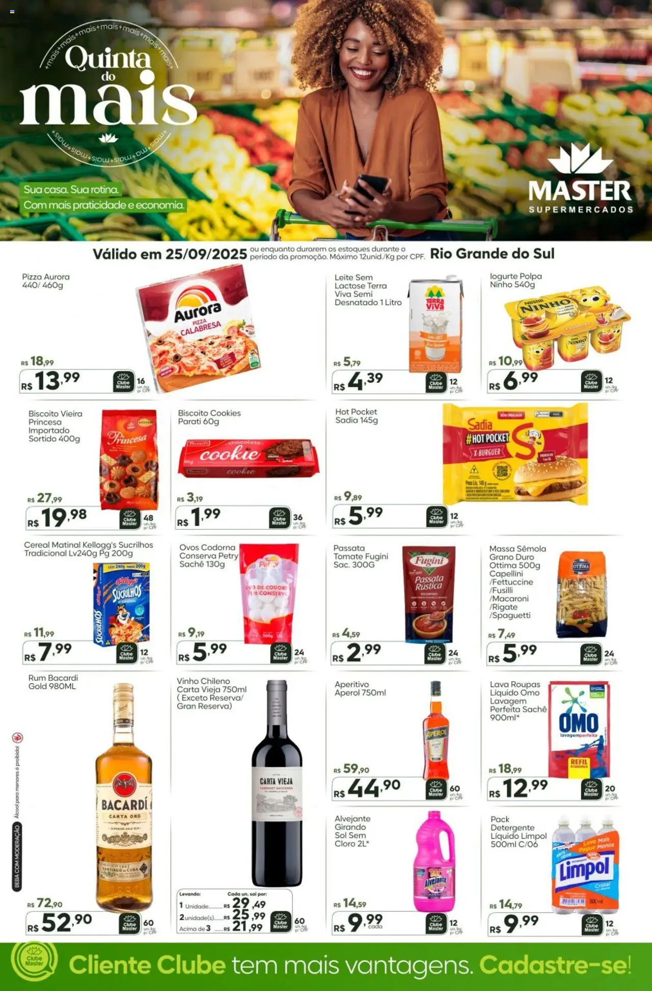 Master folheto "Ofertas do Dia" válido a partir de 25/09/2025 - número de página 1