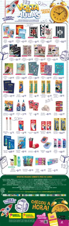 Pré-Visualização do folheto "Ofertas Voltas às Aulas" da loja Comercial Esperança válido a partir de 16/01/2026