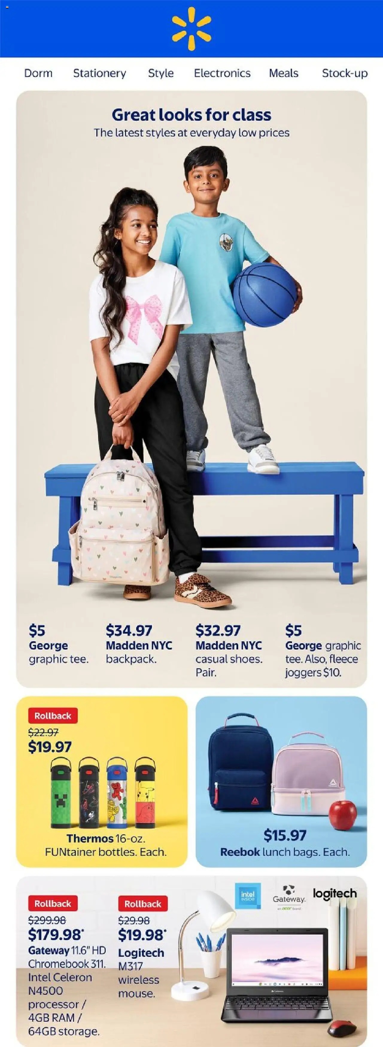 Walmart flyer valid from Aug 07, 2025 - page number 1