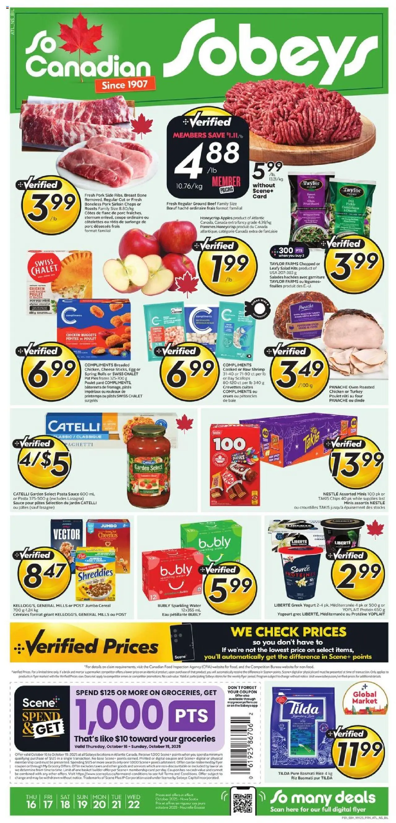 Sobeys flyer valid from Oct 16, 2025 - page number 1