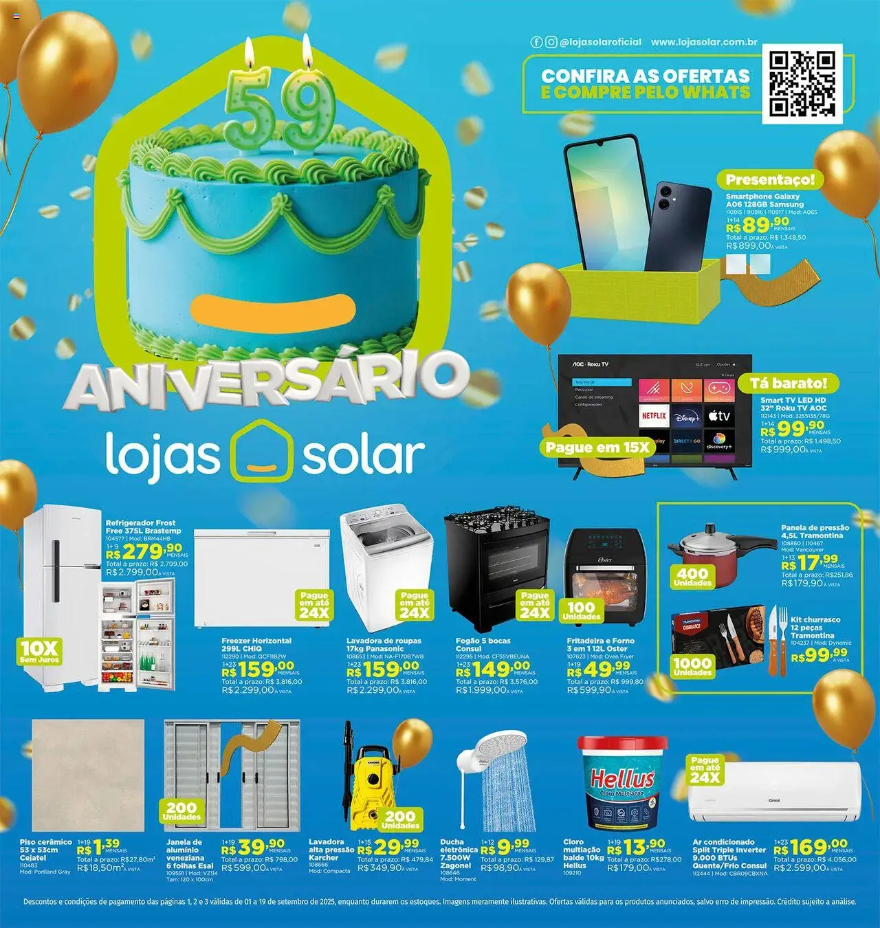 Lojas Solar folheto "Ofertas da semana" válido a partir de 01/09/2025 - número de página 1