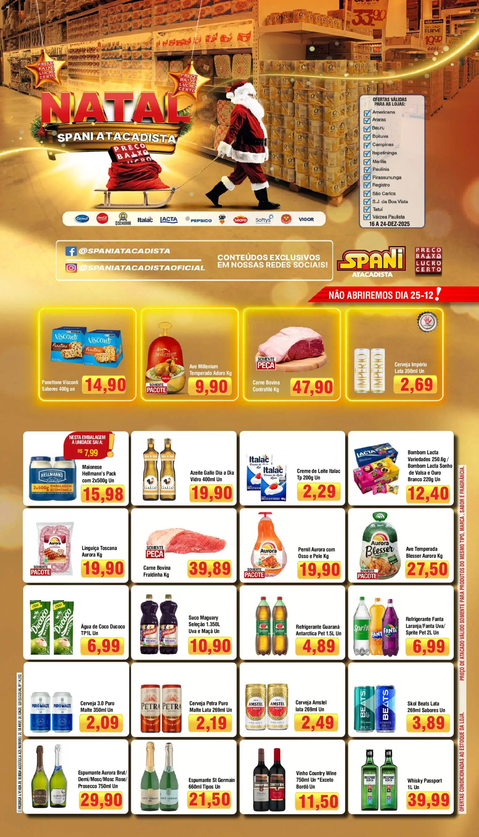 Pré-Visualização do folheto "Ofertas da semana" da loja Spani Atacadista válido a partir de 16/12/2025