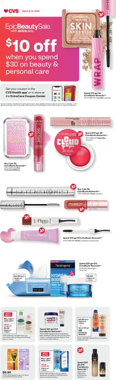 Ad Preview of CVS Pharmacy CVS Pharmacy Weekly Ad - WV from 03/08/2026