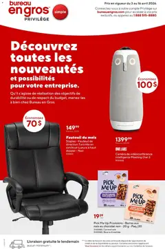 Preview of leaflet Staples - Entreprises from shop Staples is valid from Apr 03, 2026